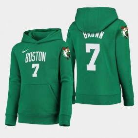 Youth Boston Celtics Jaylen Brown Icon 2019-20 Kelly Green Hoodie