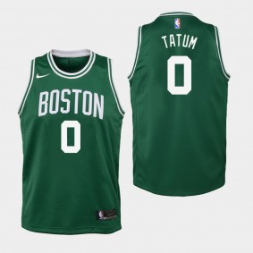 Youth Boston Celtics Jayson Tatum Icon Green Jersey