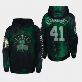 Boston Celtics Juancho Hernangomez Outside the Key Black Hoodie Youth Pullover
