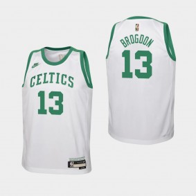 75th Anniversary Boston Celtics Malcolm Brogdon Classic Jersey Youth White