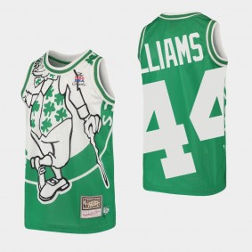 Boston Celtics Robert Williams III Big Face Hardwood Classics Youth Jersey Green