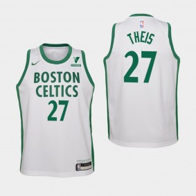 Daniel Theis City Vistaprint Patch Boston Celtics Jersey White