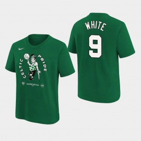 Derrick White 2022 NBA Playoffs Boston Celtics Kelly Green T-shirt Mantra Youth