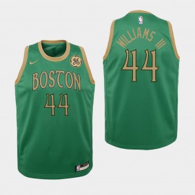 Youth Boston Celtics Robert Williams III City GE Patch Green Jersey