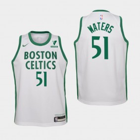 Tremont Waters City Vistaprint Patch Boston Celtics Jersey White
